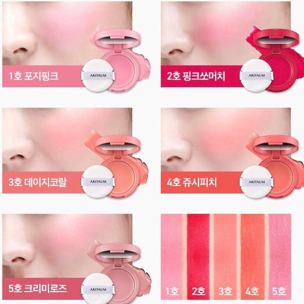 Má Hồng Dạng Kem Aritaum Sugarball Cushion Cheek Color