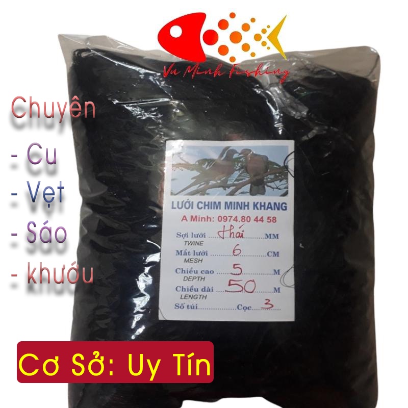 Lưới bẫy chim sẻ cao 9m dài 30m