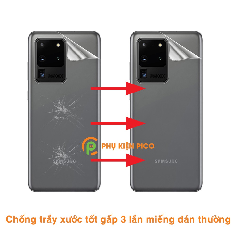 Dán lưng Samsung S20 Ultra PPF full mặt lưng PPF tự phục hồi vết xước chính hãng Mibo - Dán dẻo Samsung Galaxy S20 Ultra