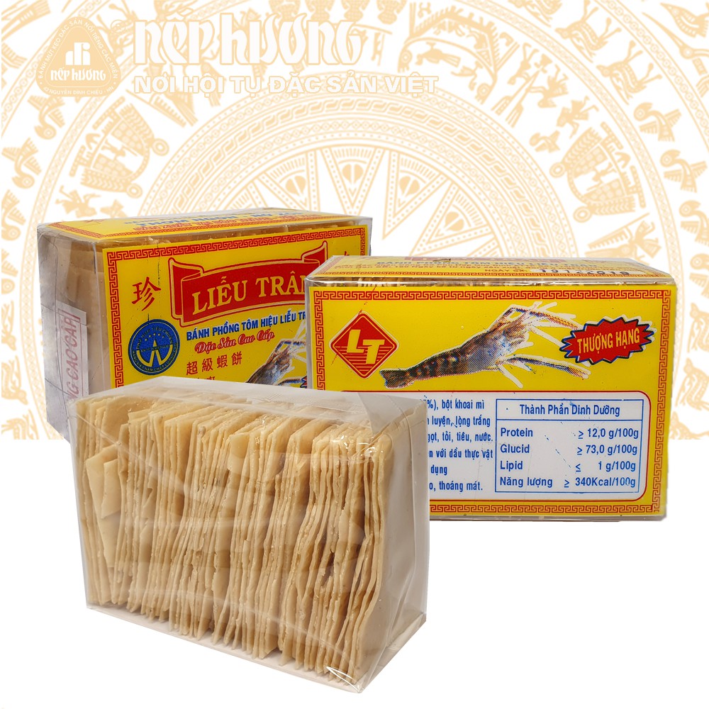 Bánh phồng tôm - Liễu Trân - Hộp 500g - Đặc sản Sóc Trăng