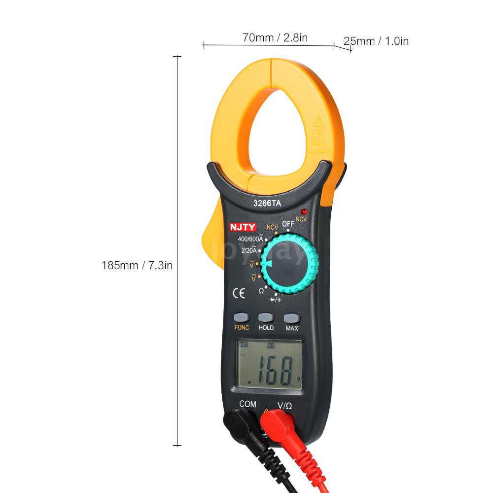 Đồng hồ đo kỹ thuật số bộ đếm 2000 vạn năng tự động với NCV kiểm tra AC / DC kèm kim tay cầm