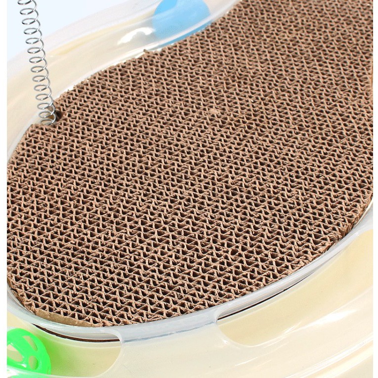 Bàn cào móng cho mèo xả stress hình con cá - tặng kèm cỏ mèo catnip