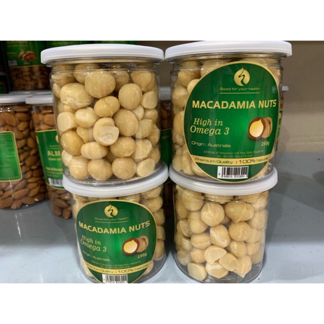 Hạt mắc ca Úc tách vỏ 250gr