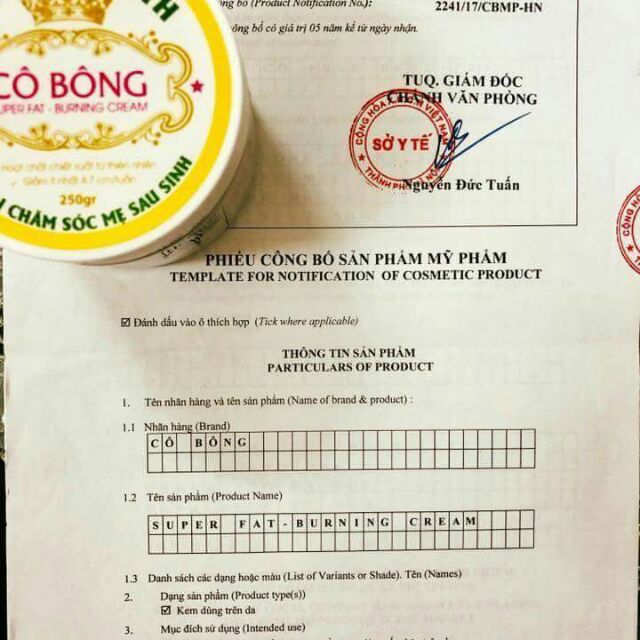 Kem Tan Mỡ Cô Bông ( Medical spath)