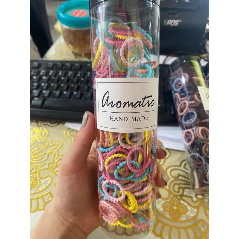 Bộ 290 Chun tóc xoắn Loại ỐNG nhiều màu xinh xắn cho bé