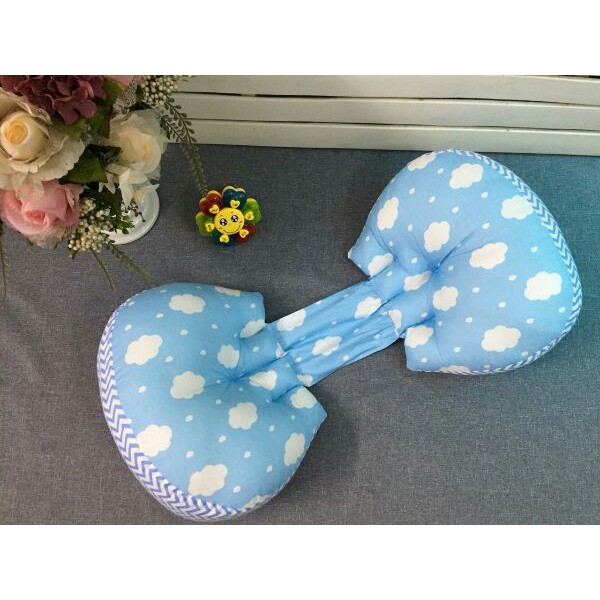 Gối ôm bà bầu cánh tiên nâng bụng bà bầu,mẫu vàng vương miện