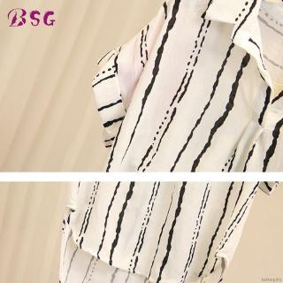 Áo Sơ Mi Công Sở Nữ Cổ Chữ V Sọc Dọc