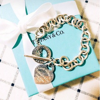 Vòng đeo tay tiffany họa tiết nhẫn trái tim dễ thương