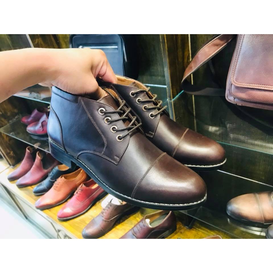 Giày nam Chelsea Boots DA BÒ Đế Phíp VNNK BẢO HÀNH TRỌN ĐỜI