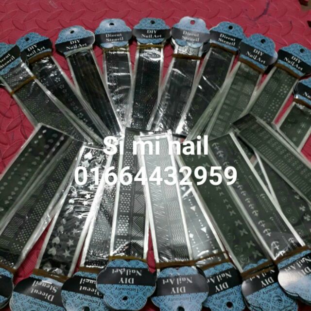 Hình dán sticker tạo kiểu sơn khuôn sẵn mẫu mới 2017. Nhiều kiểu hình đa dạng giúp tạo kiểu hình sơn móng