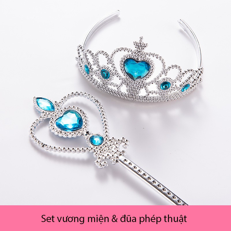 Vương Miện Công Chúa &amp; Đũa Thần cho bé gái - Phụ kiện trang sức cho bé gái