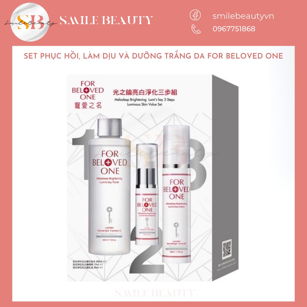 Set MASK dưỡng da phục hồi, làm dịu da và set dưỡng trắng da For beloved one cao cấp