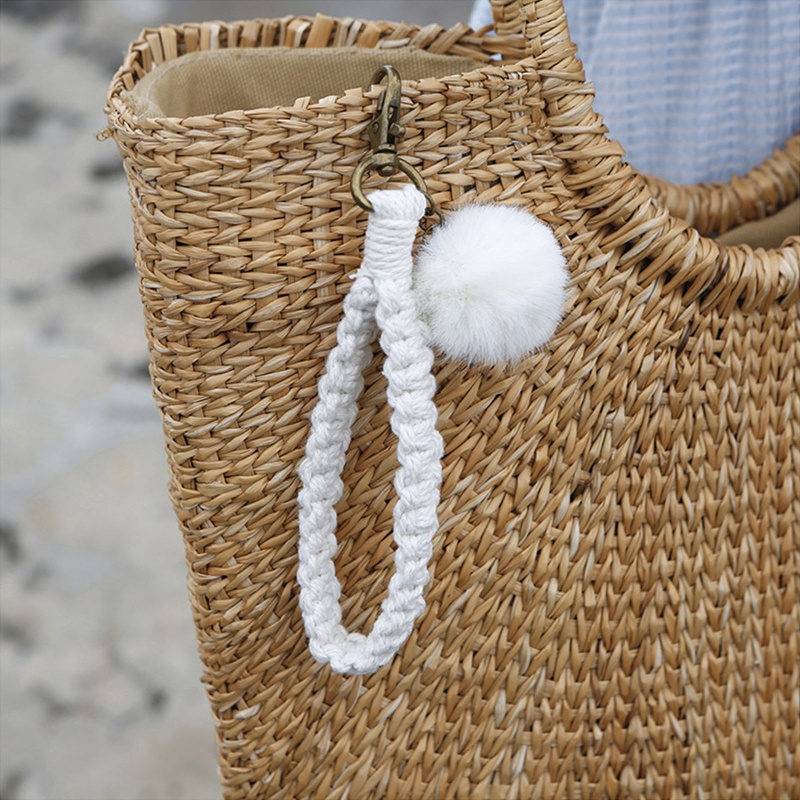 Móc Khóa Macrame Mini Có Móc Khóa Phong Cách Boho Dành Cho Chìa Khóa / Điện Thoại / Ví Đựng Chìa Khóa