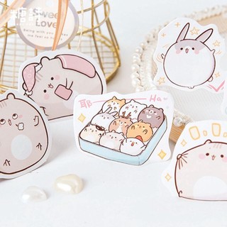 Hộp 45 sticker Chubby chuột béo ú siêu cute 🐭