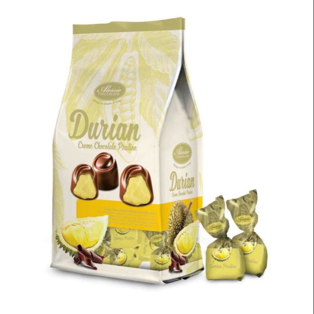 Socola nhân kem sầu riêng 250g nhập khẩu malaysia
