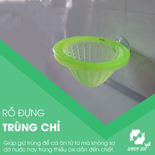 Rỗ nhựa đựng trùng chỉ cho cá