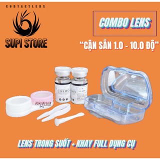 Lens Trong suốt 𝘾𝙊𝙎𝙈𝙊 𝙃𝘼̀𝙉 𝙌𝙐𝙊̂́𝘾 [Cận 1.0 - 10  độ ] ⚡𝙁𝙍𝙀𝙀𝙎𝙃𝙄𝙋 ⚡️ 𝙁𝙍𝙀𝙀𝘾𝘼𝙎𝙀 𝘿𝙐̛̣𝙉𝙂 𝙇𝙀𝙉𝙎 ⚡️ Lens Không màu , [ 1 Đôi ]