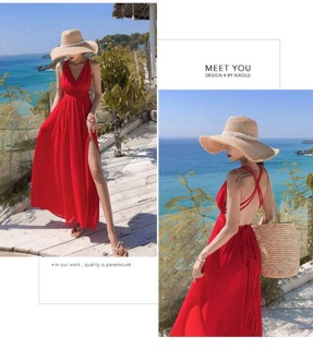 Đầm maxi đi biển sexy MS 9.47