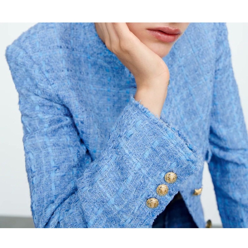 ÁO DẠ TWEED LỬNG ZARA AUTHENTIC TUỒN STORE