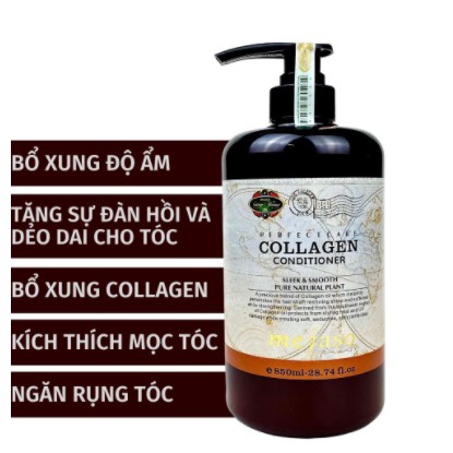 Cặp dầu gội colagen phục hồi tóc khô xơ trẻ ngọn mefaso 850ml CT02