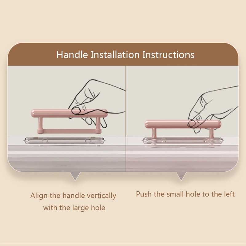 Hộp Đựng Mỹ Phẩm Ba Tầng Bằng Nhựa Trong Suốt Có Tay Cầm Và Khóa