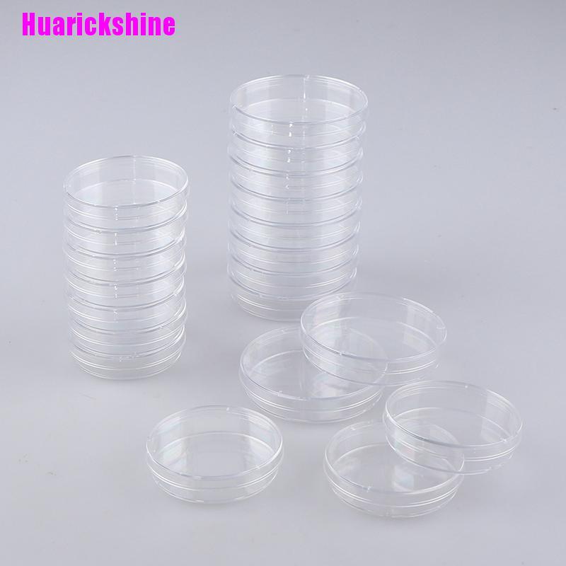 Set 10 Đĩa Kháng Khuẩn Bằng Polystyrene Chuyên Dụng Cho Phòng Thí Nghiệm