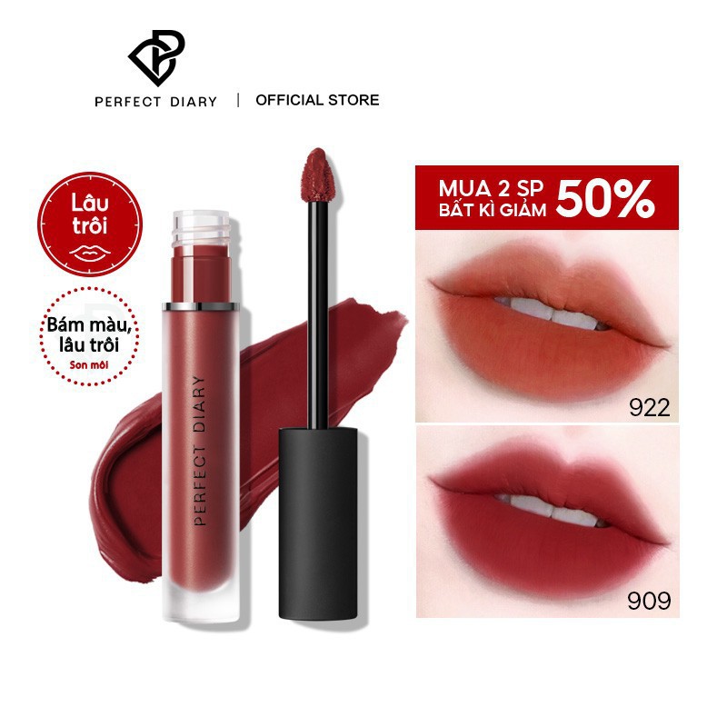 [CHÍNH HÃNG] Son Kem Perfect Diary Màu Lì Tông Màu Cổ Điển Lâu Trôi 3g | BigBuy360 - bigbuy360.vn