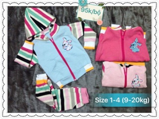 Combo 2 bộ khoác nỉ + 1 quần legging