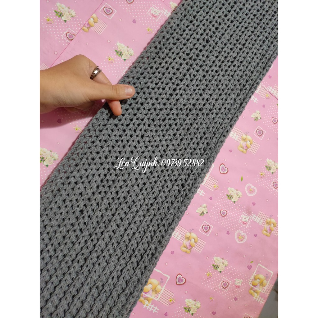 Khăn len đan tay - Quà tặng handmade - Kiểu đan mềm xốp, ấm áp cho cả nam và nữ