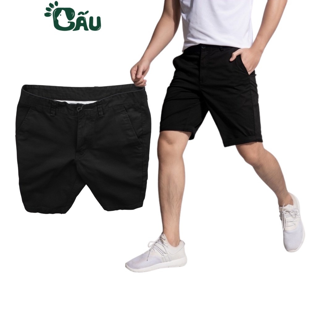 Quần short nam Gấu 194 chất kaki siêu dày dặn, sang chảnh form gerular fit - KR