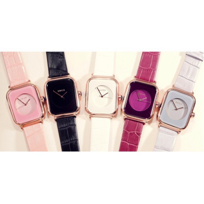 (Thẻ bảo hành 12 tháng) Đồng Hồ Nữ - GUOU Nữ GU1640 Dây Da Mặt Vuông - 4 màu #guou MTP-STORE | BigBuy360 - bigbuy360.vn