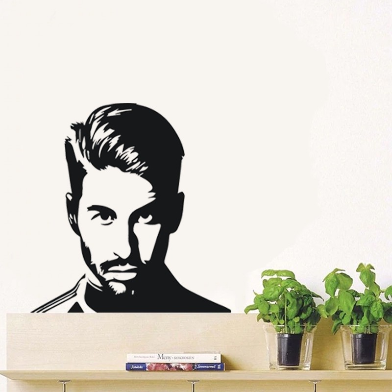 Tranh Dán Tường Hình Ramos Trang Trí Phòng Ngủ  , Decal Dán Tường Trang Trí Phòng Khách , Dán Phòng Làm Việc