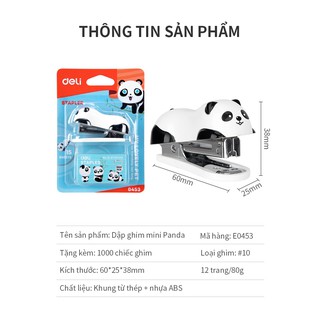 Dập ghim mini+ lõi ghim Deli 0453