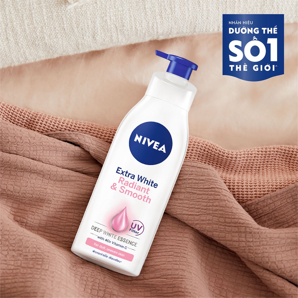 Sữa Dưỡng Thể Nivea Trắng Mịn Extra White Radiant &amp; Smooth 600ml
