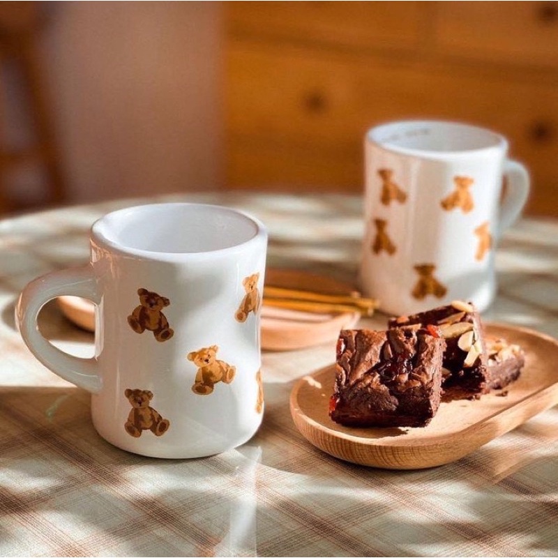 Ly Cốc Sứ Quai Hình Gấu Nâu - LY1158