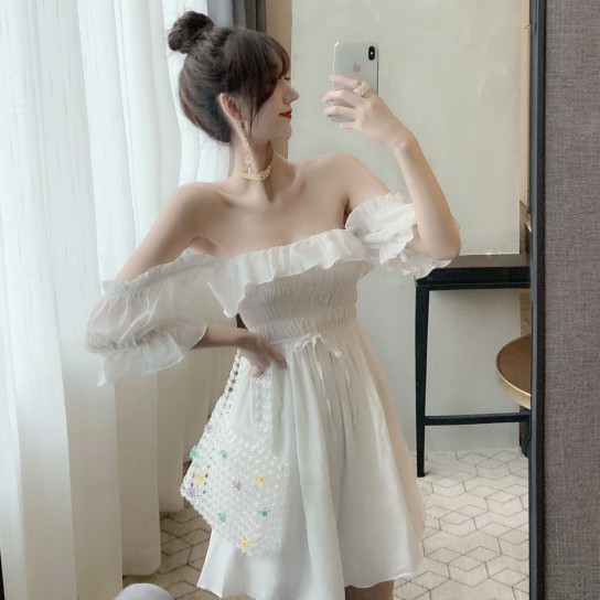 Đầm nữ dáng xòe mini tay ngắn Emilyshop