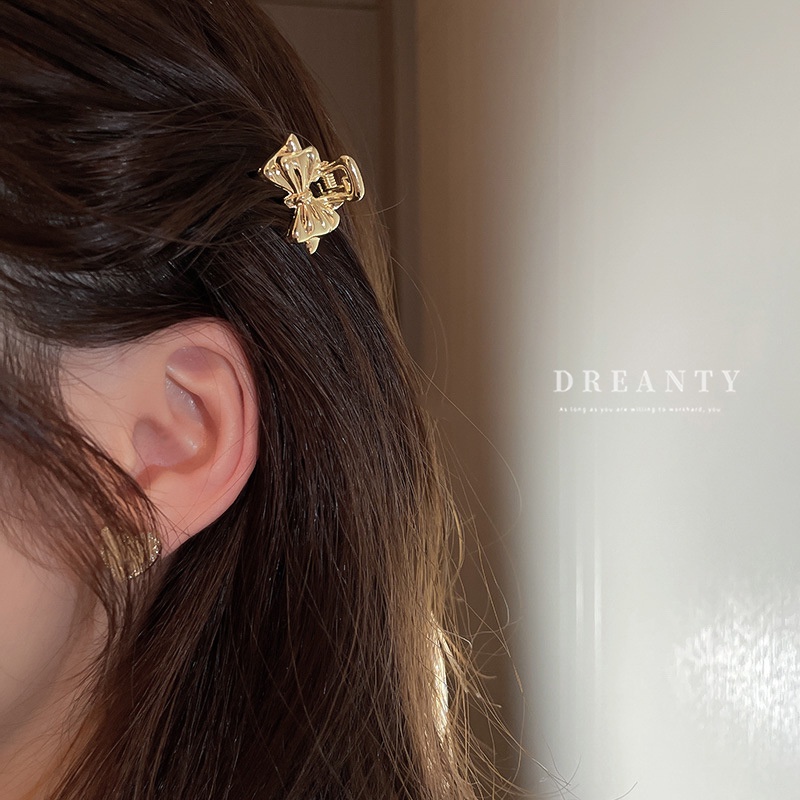 Hàn Quốc đơn giản và nhỏ nơ kẹp tóc kẹp tóc cô gái kẹp bên thời trang phụ kiện tóc phù hợp kẹp tóc hàn quốc