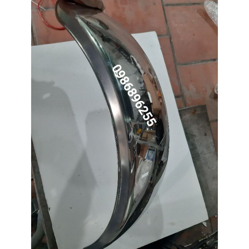 dè inox bánh trước xe ba gác - ba bánh loại dày