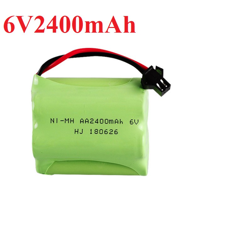 Pin 6v 2400mah hai hàng cổng nối SM