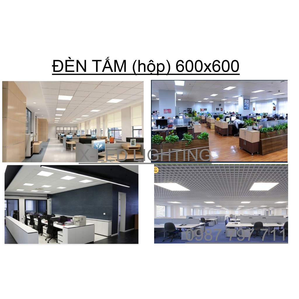 ĐÈN TRẦN  THẢ VĂN PHÒNG, ĐÈN PANEL 600x600, ĐÈN HỘP - 48W