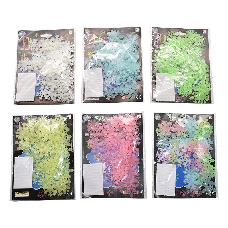 Miếng Dán Tường Dạ Quang Hình Bông Tuyết