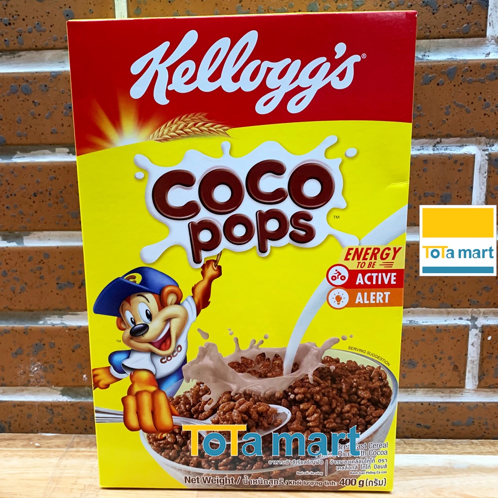 Ngũ cốc KELLOGG ' S HỘP LỚN Frosties 300g, Corn Flakes 275g, Froot Loops 300g, Coco Pops 400g.