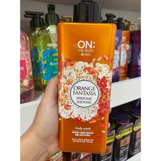 Sữa Tắm Nước Hoa On The Body Orange Fantasia Perfume Shower Body Wash 900g, Hàn quốc