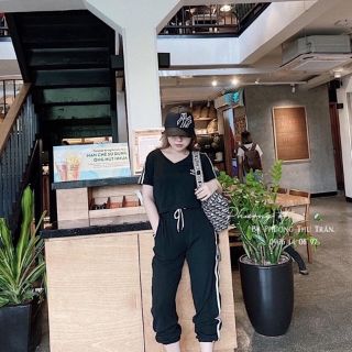 Sét thể thao  , áo crt phối quần bom .