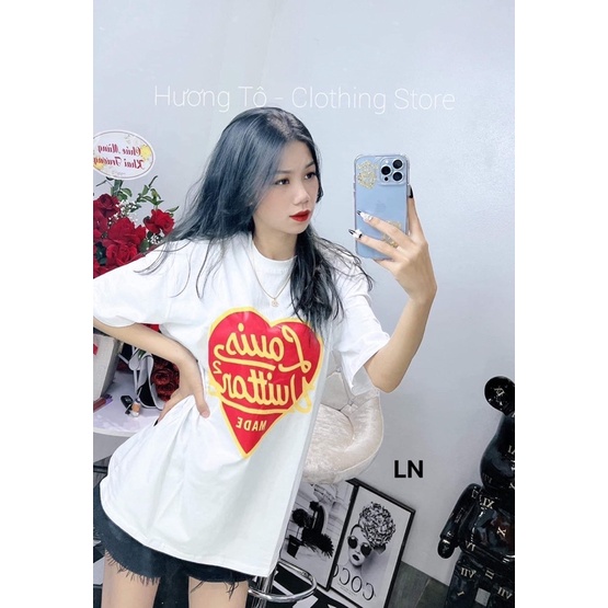 Áo phông tim đỏ luôn vui LN11