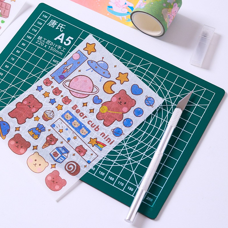 Bộ Dụng Cụ Cắt - Dao Rọc Sticker/ Washi - Nhiều Kiểu Dáng