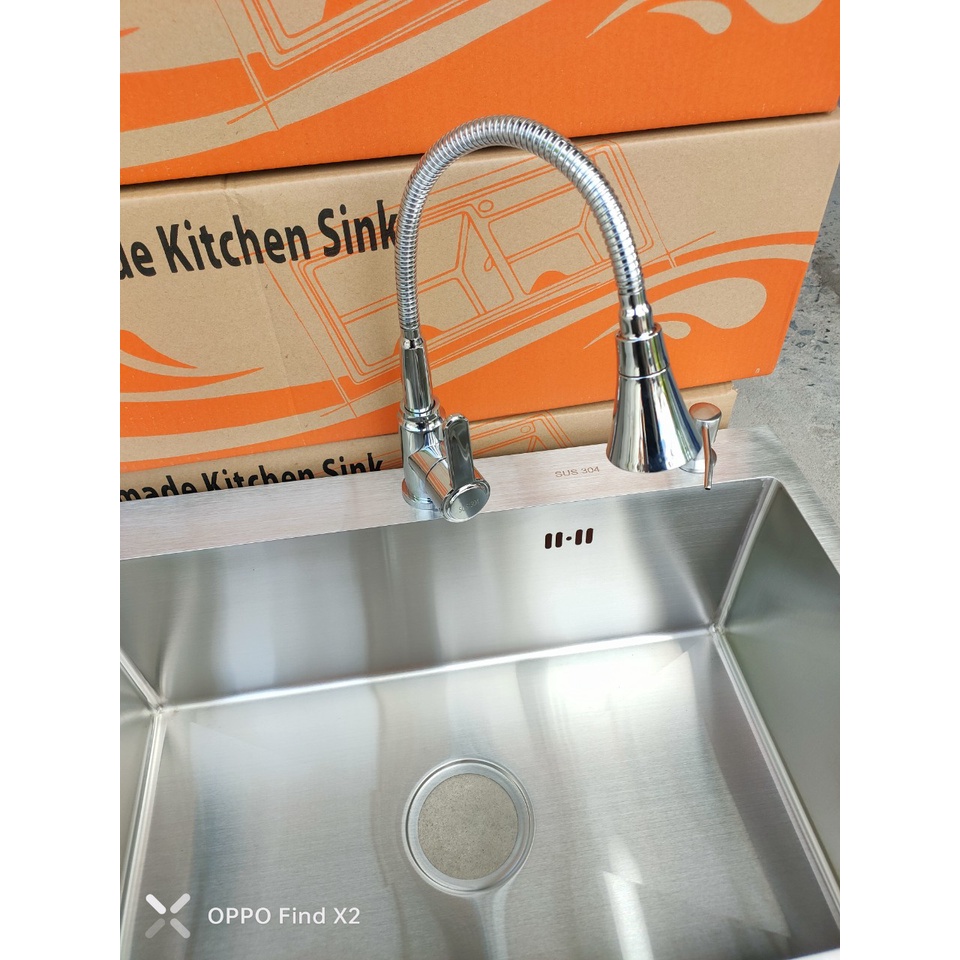 Chậu rửa chén bát inox 304 chậu đúc KT 6845