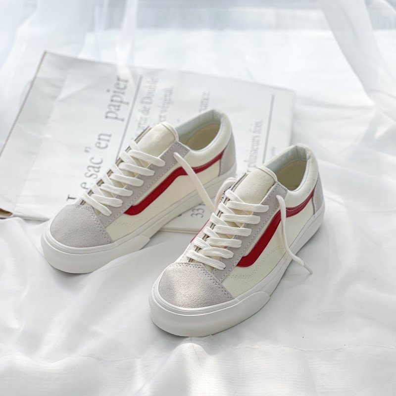 Vans style 36 marshmallow red, giày vans chính hãng cao cấp Full Box bảo hành 6 tháng