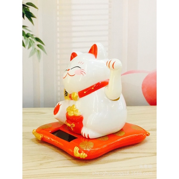 Đủ 3 size Mèo thần tài vẫy tay sử dụng năng lượng mặt trời
