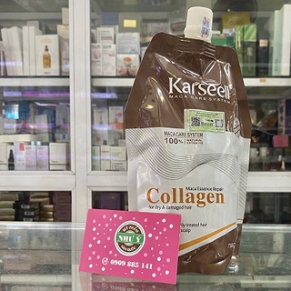 KEM HẤP DẦU COLLAGEN KARSEELL MACA POWER SIÊU MỀM MƯỢT TÓC Ý 500ML